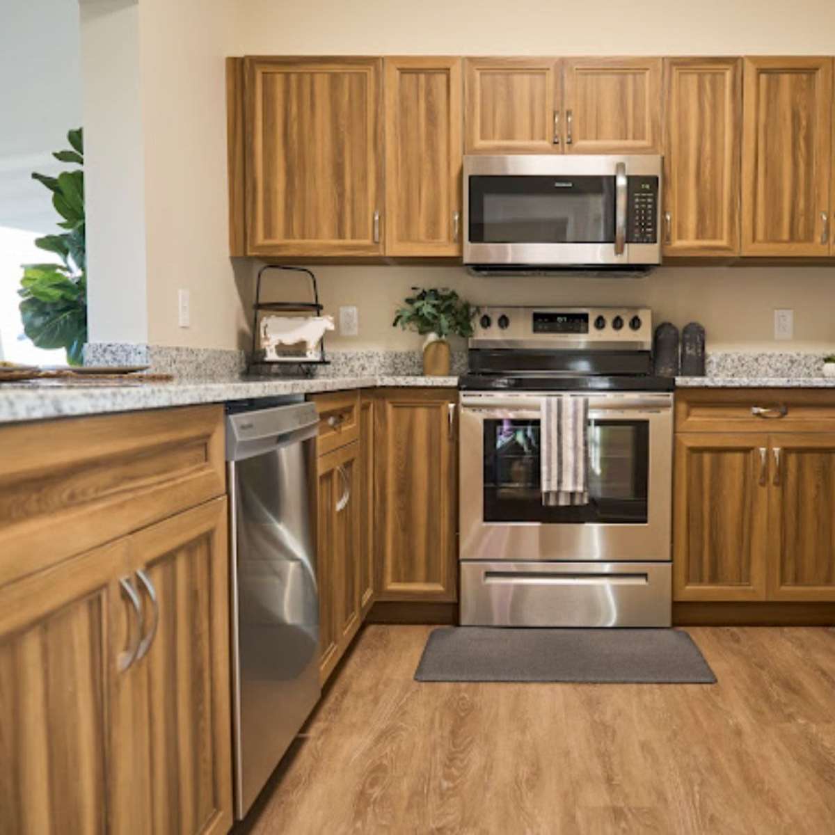 Model apartment kitchens at Harmony at Avon in Avon, Indiana