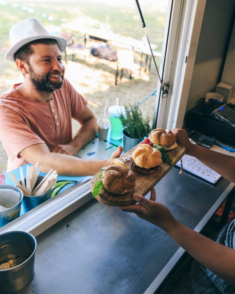 Resident out for a bite near Parallel 36 at Liberty in Athens, Alabama