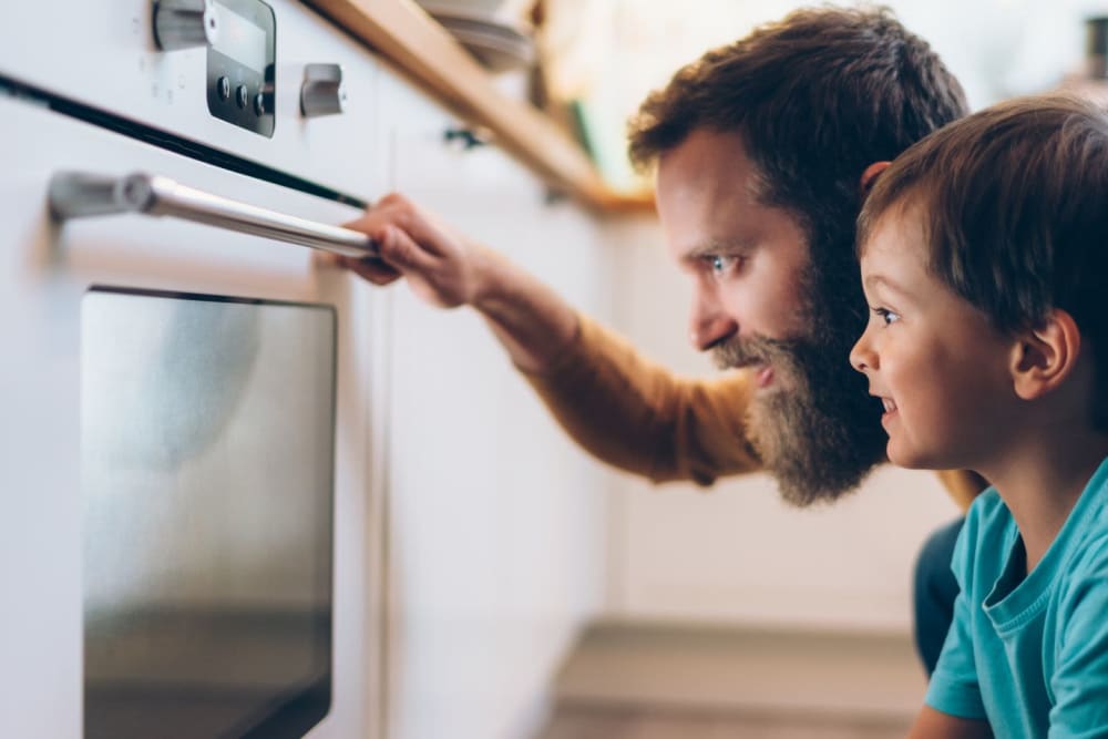 Stainless-steel appliances at Alexan Park West in Peoria, Arizona
