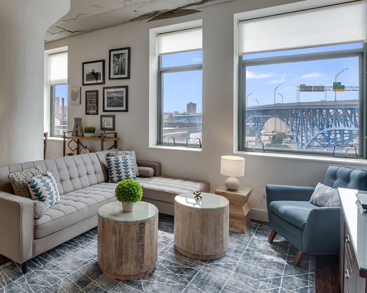 Enjoy a luxury living room at The Archer
