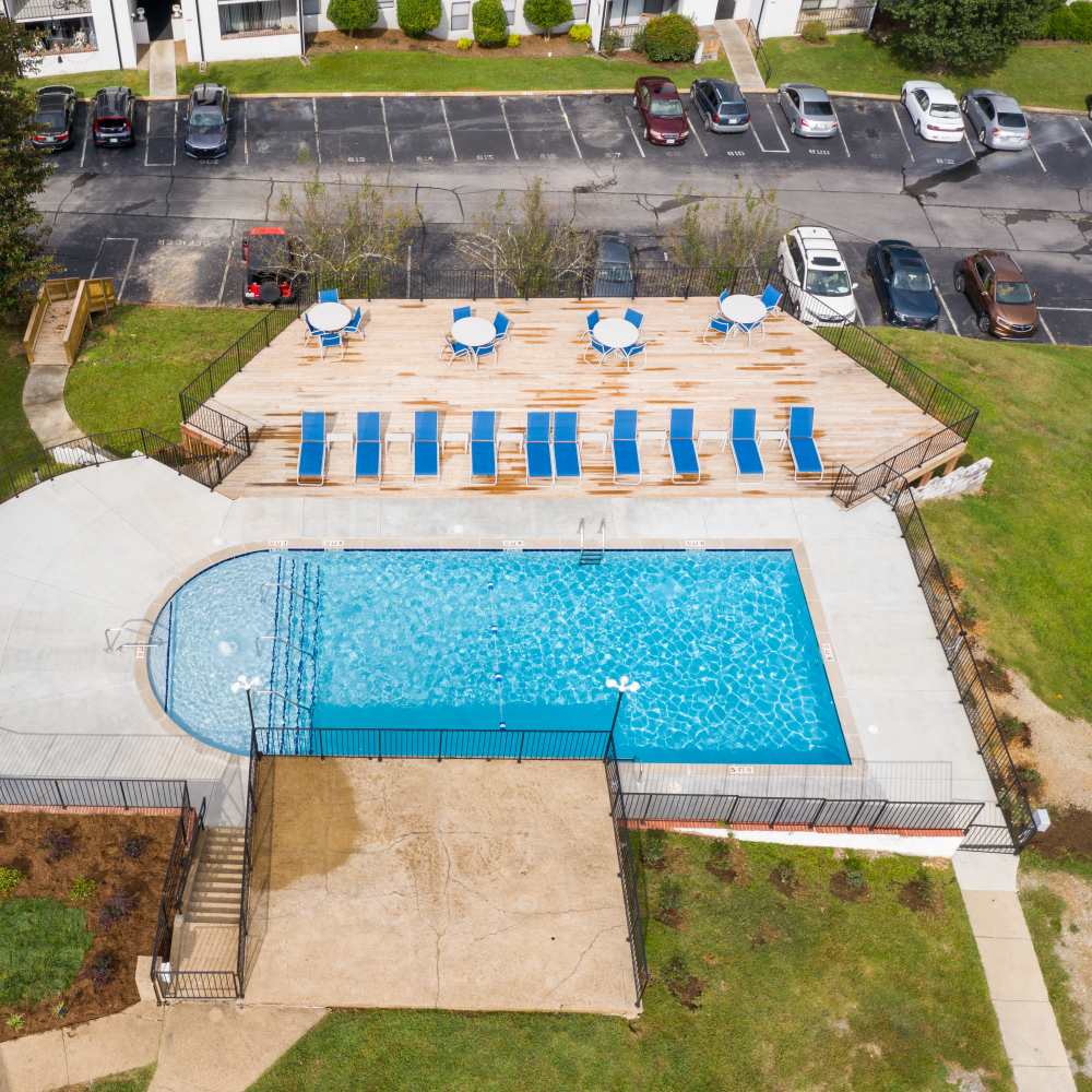 Swimming pool at Germantown Gardens in East Ridge, Tennessee