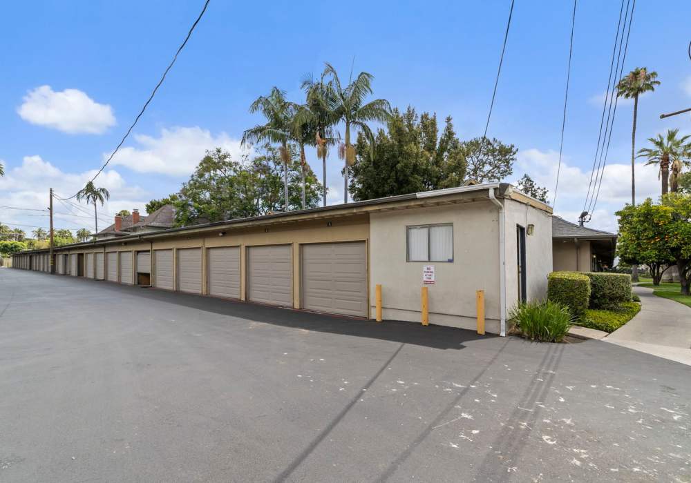 Garages at Mango Tree Apartment Homes in Santa Ana, California