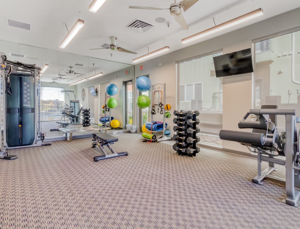 Enchanted Springs Apartments's fitness center in Colorado Springs, Colorado