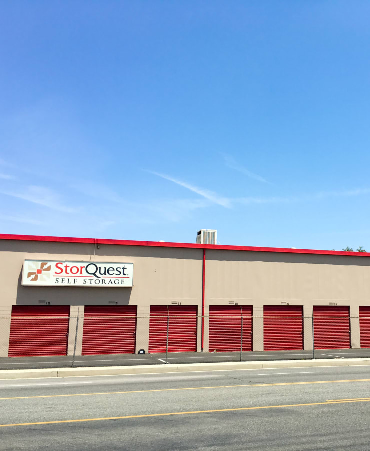 Facade and outdoor units at StorQuest Self Storage in Canoga Park, California