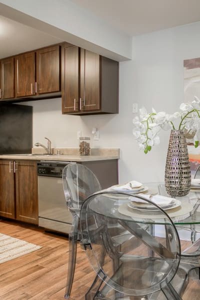 Living room at Newport Crossing Apartments in Newcastle,