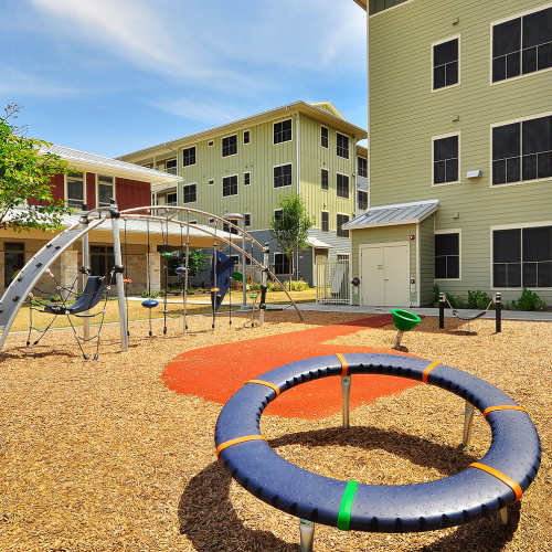 View amenities at M Station in Austin, Texas