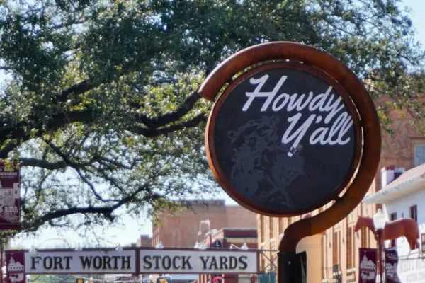 Sign board of a shop near  Trinity Bluff & Trinity District in Fort Worth, Texas