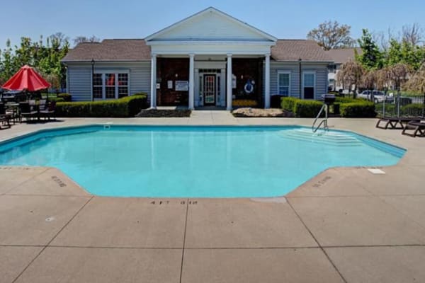 Luxury swimming pool at College Park in Columbus, Ohio