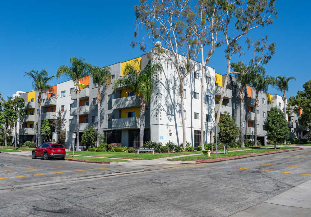 Aerial view of community at Legacy at Westglen in Glendale, California  