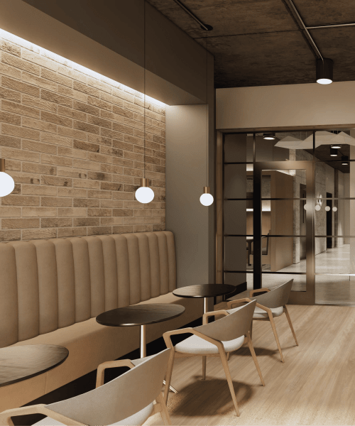 Co-working spaces at Landmark at Dublin in Dublin, Pennsylvania