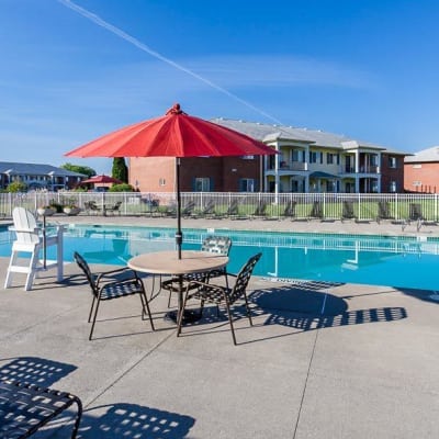 CenterPointe Apartments and Townhomes poolside