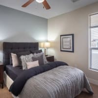 Cozy bedroom at CityView in North Kansas City, Missouri