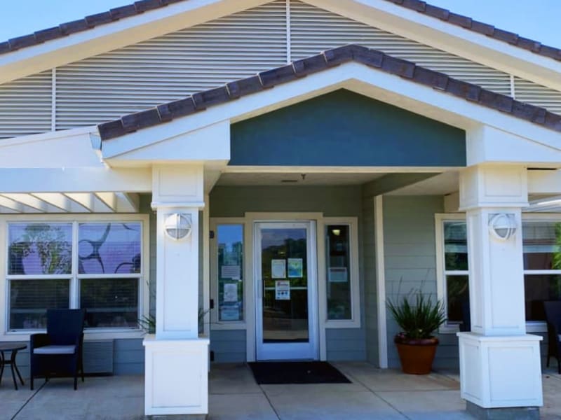 The exterior at Lassen House Senior Living in Red Bluff, California. 