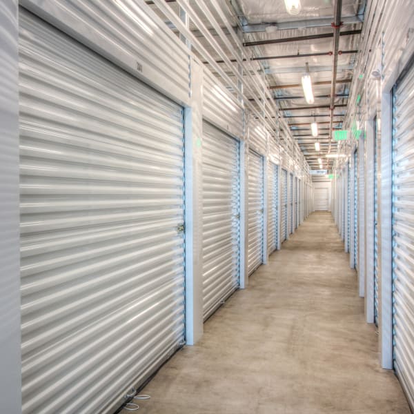 Climate controlled indoor storage units at StorQuest Self Storage in La Quinta, California