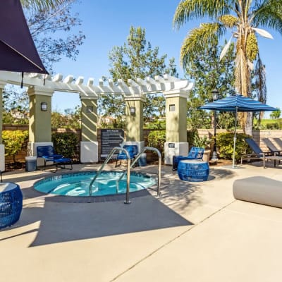 Spa area at Sofi Highlands in San Diego, California