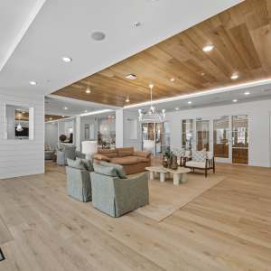 Indoor community seating at Wilton Palm Coast in Palm Coast, Florida