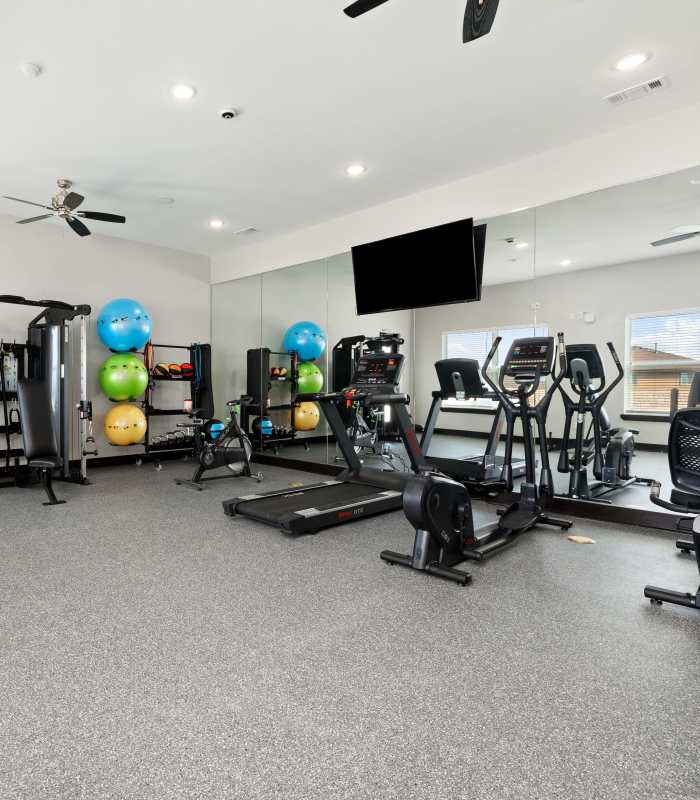  Well-Equipped Fitness Center at The Janson in Del Valle, Texas