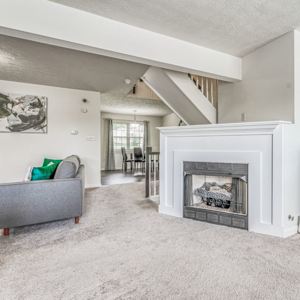 Spacious apartment with fireplace at Oakridge Estates, Greensburg, Pennsylvania