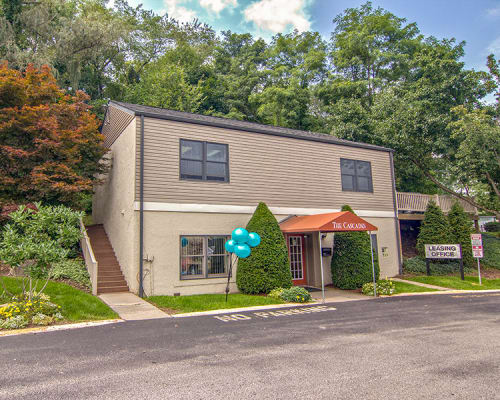 Leasing office at The Cascades Townhomes and Apartments in Pittsburgh