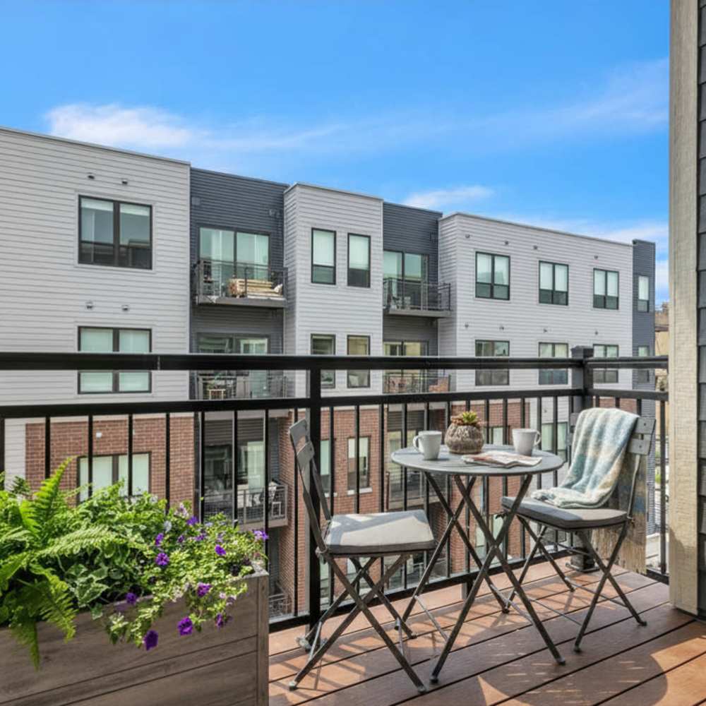 Balcony at Lofts2 in Kenosha, Wisconsin
