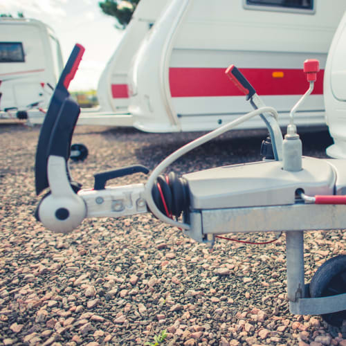 Covered RV parking at Red Dot Storage in Granite City, Illinois