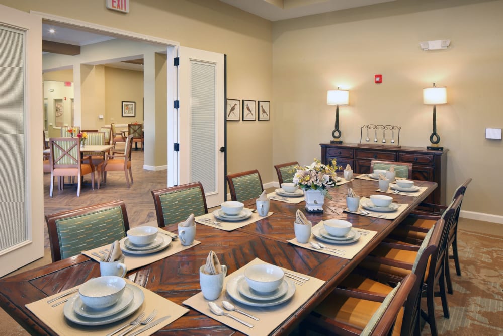 Dining area at Sky Vista in Mesa, Arizona