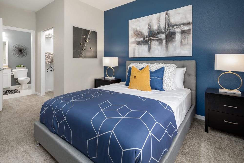 Main bedroom at Mezza in Jacksonville, Florida