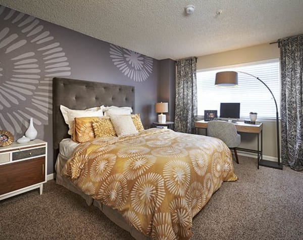 Masterbedroom at Arapahoe Club Apartments in Denver,