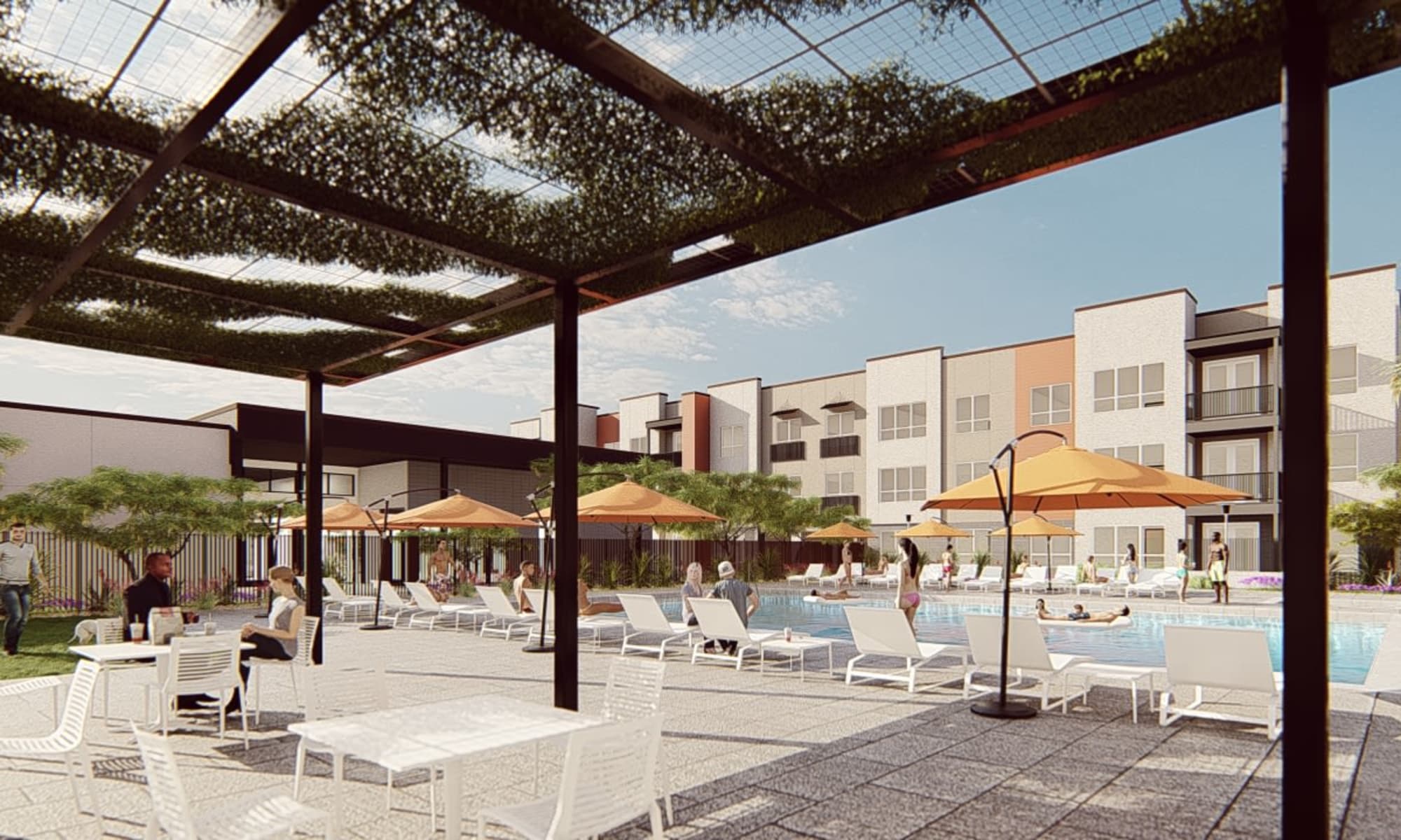 Poolside at Sentio in Glendale, Arizona