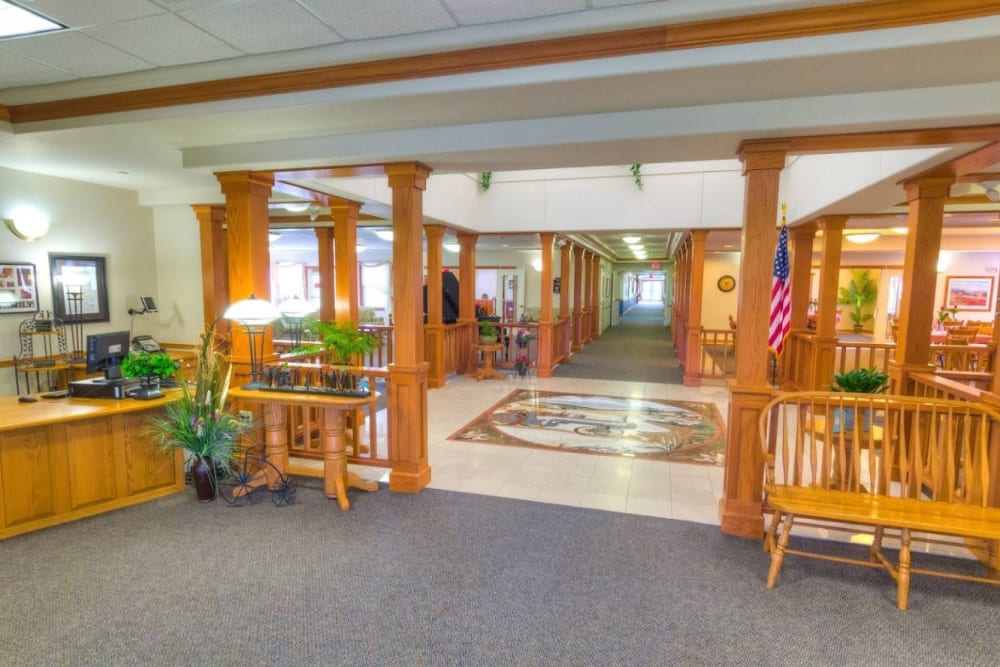 Lobby at Addington Place of Mount Pleasant in Mt Pleasant, Iowa