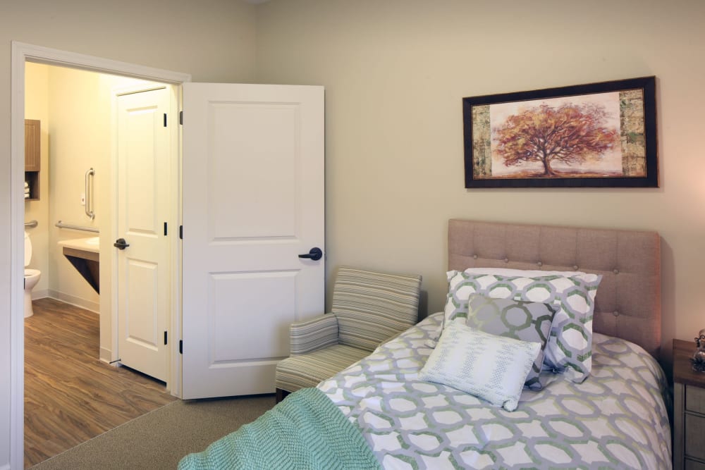 Bedroom in apartment at Sky Vista in Mesa, Arizona