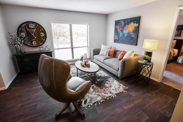 Plenty of space for storage in a model apartment home at The Corners at Crystal Lake in Winston Salem, North Carolina