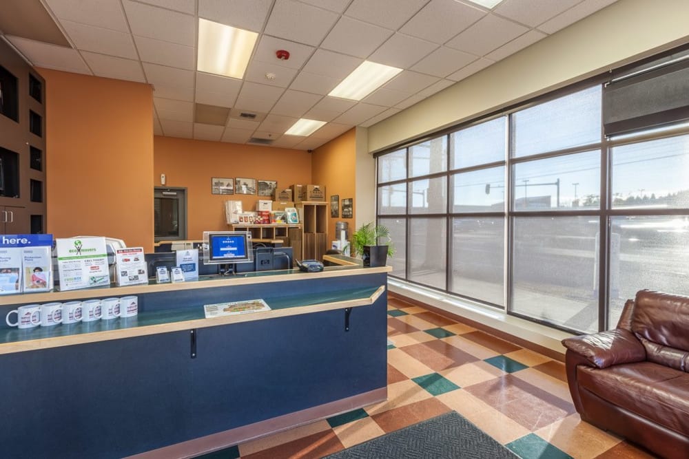 Front office at Magnolia Bridge Self Storage in Seattle, Washington.