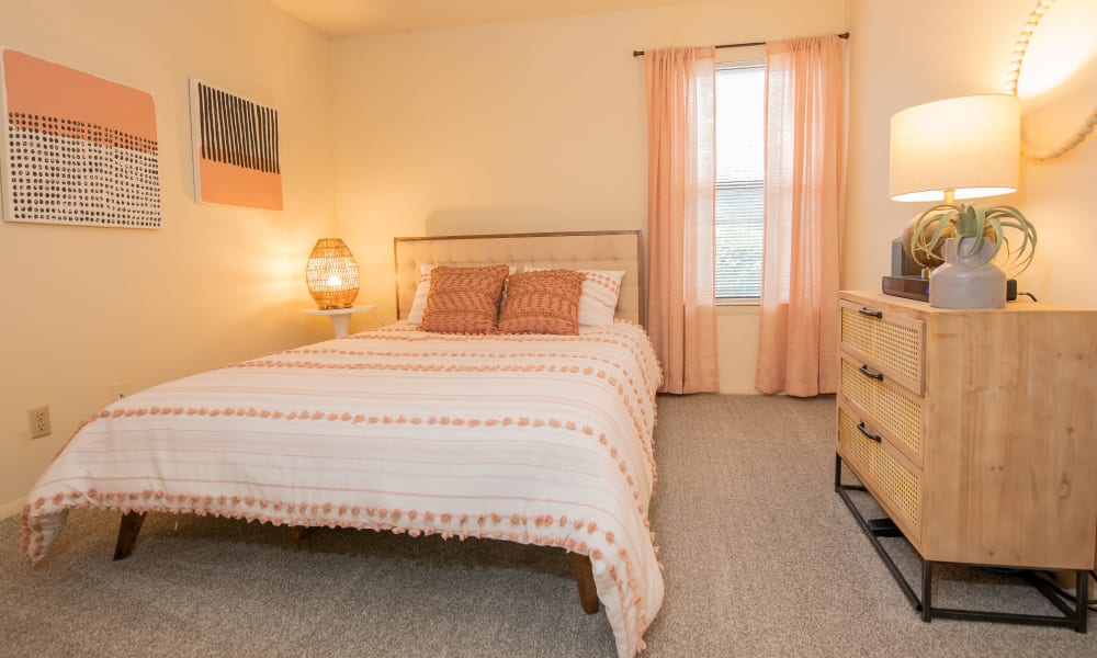 Bedroom at Sugarberry Apartments in Tulsa, Oklahoma