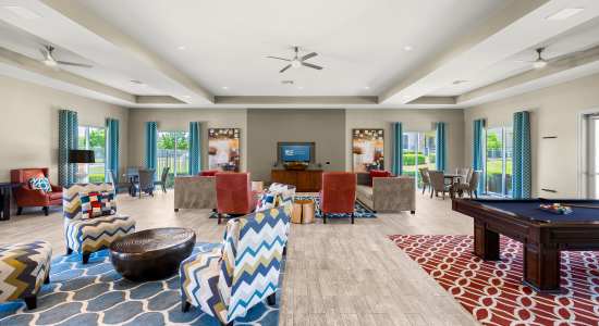 Game room at Estates of Richardson apartments in Richardson, TX