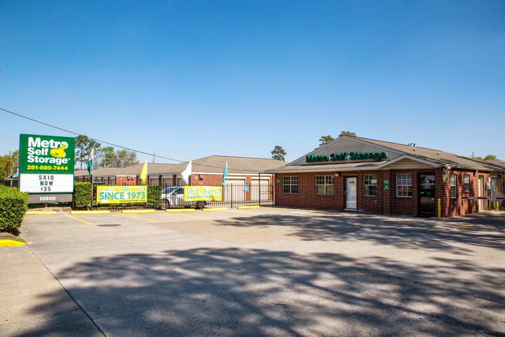 Parking area at Metro Self Storage in Houston, Texas