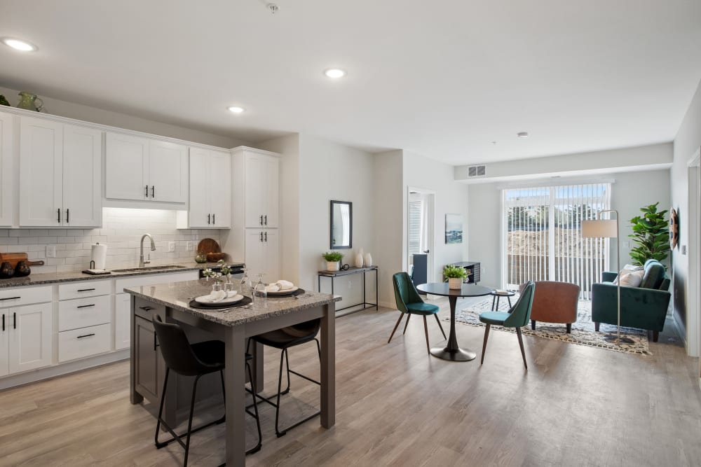 Naturally lit dining room at Arasan Apartments in Shakopee, Minnesota