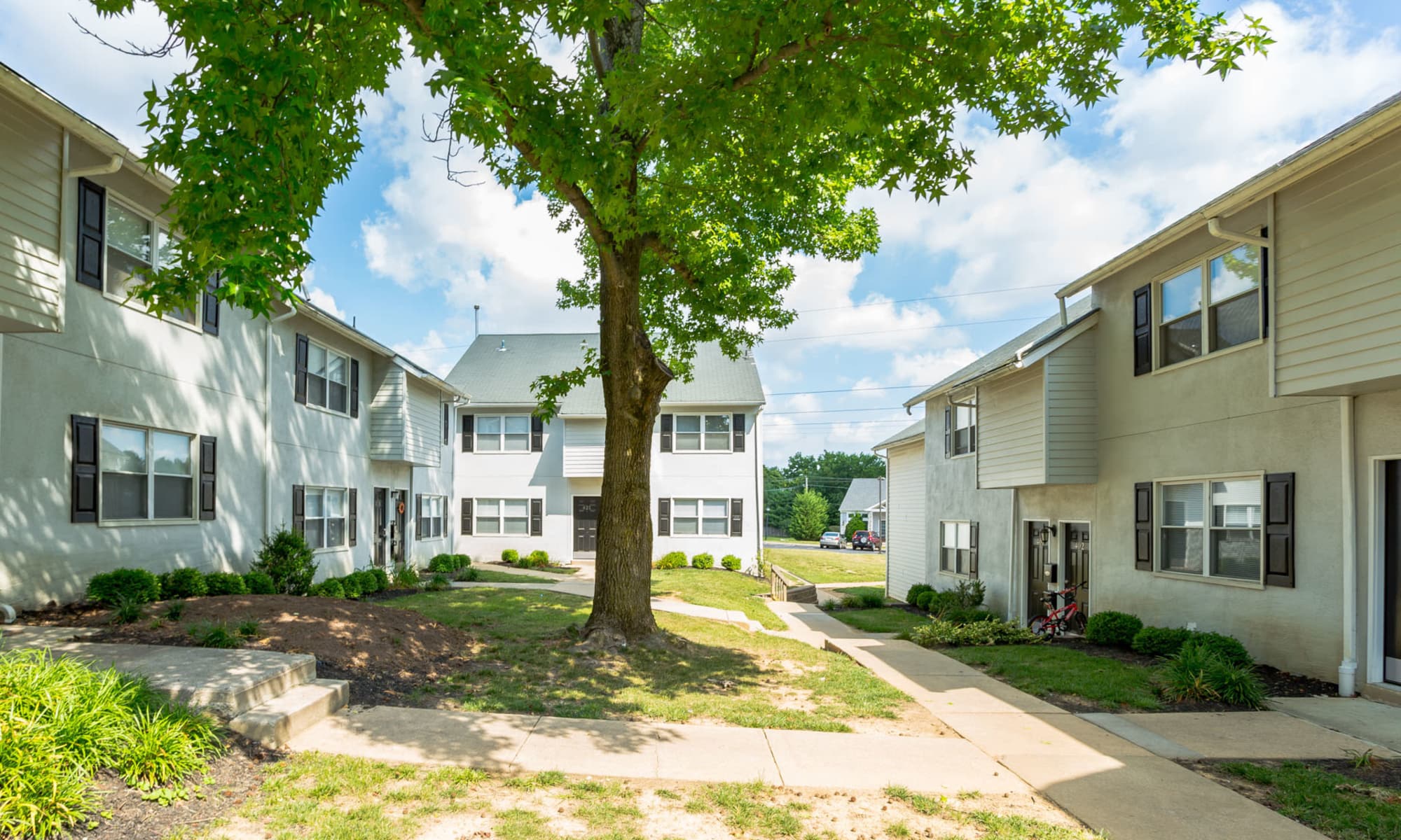 Walking paths at a First Montgomery Group property