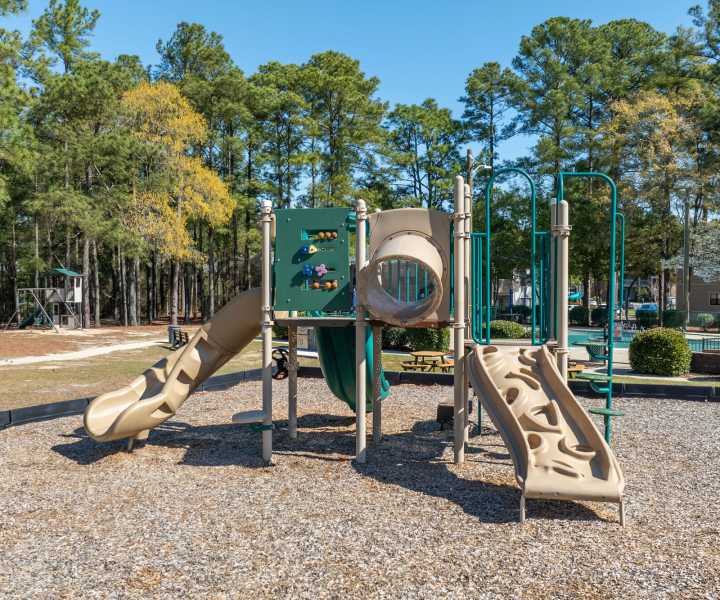 Community kids playground at Landmark Flats in Fayetteville, North Carolina