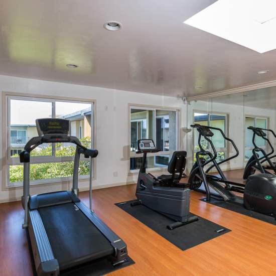 Fitness studio at The Dunes Apartment Homes in Alameda, California