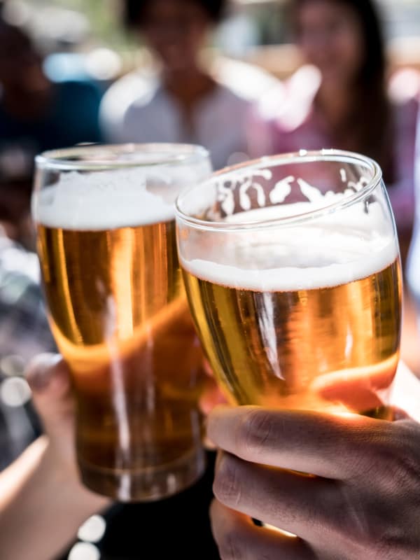 Toasting beers in Allen, Texas near Presidio Apartments