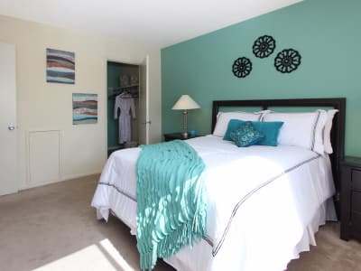 Our apartments in Laurel, MD have a naturally well-lit bathroom with closet