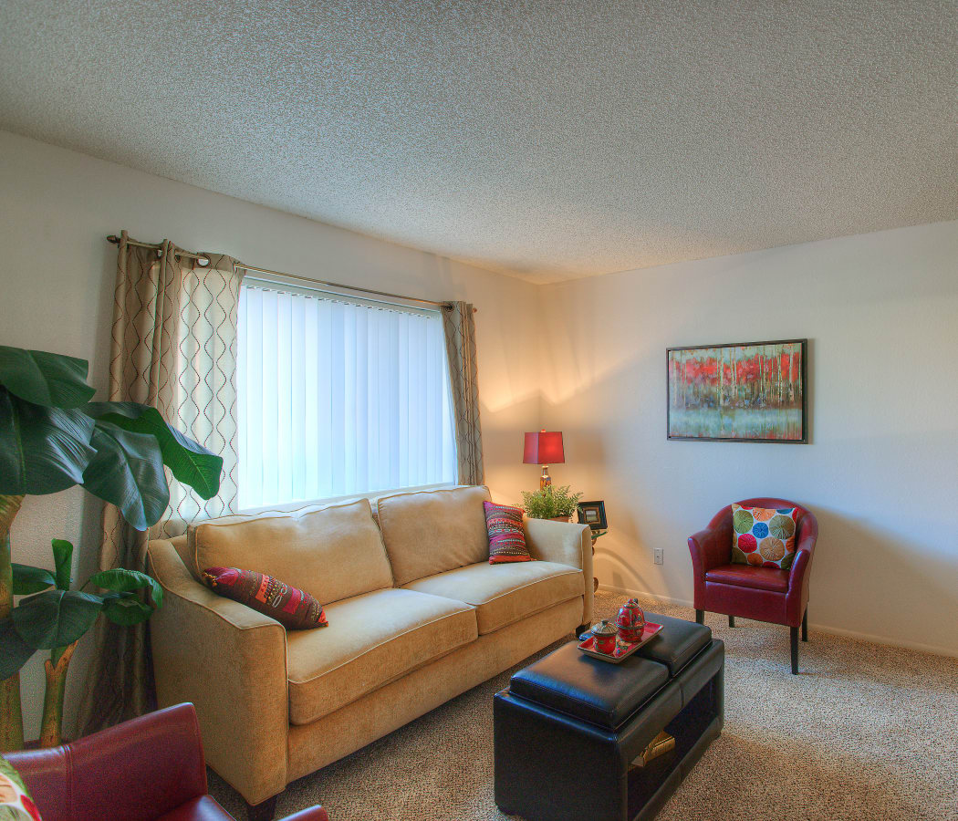 Living room at Argenta Apartment Homes