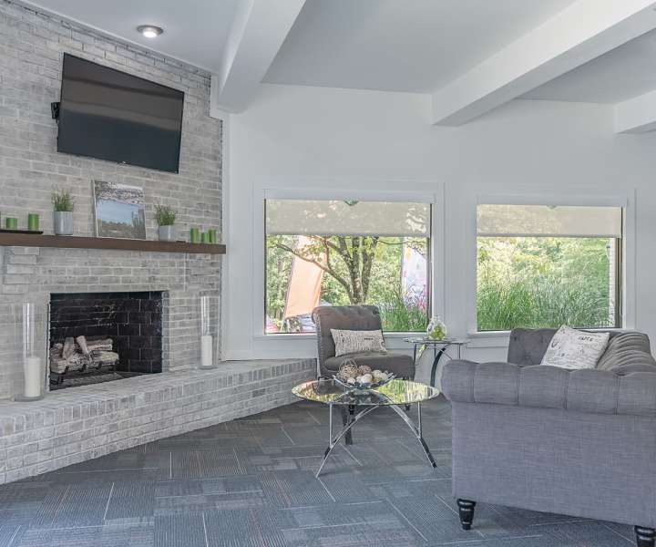 Interior of a clubhouse at Millcroft Apartments & Townhomes in Milford, Ohio