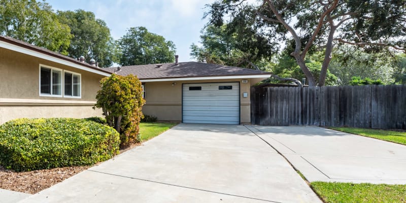 A home with an attached garage at Santa Cruz in Point Mugu, California