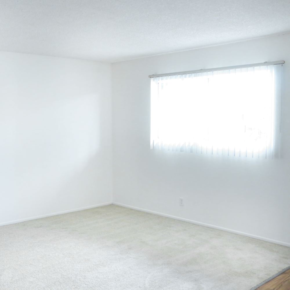 Living room of an apartment at Huntington Reef in Huntington Beach, California