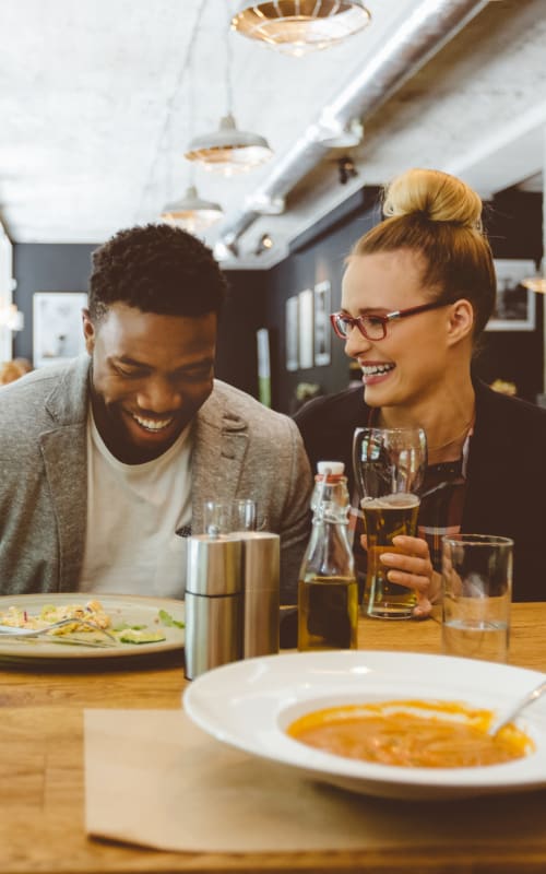 Couple out to eat near Retreat at Farmington Hills in Farmington Hills, Michigan