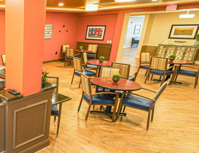 Indoor common area at Harmony at Harts Run in Glenshaw, Pennsylvania