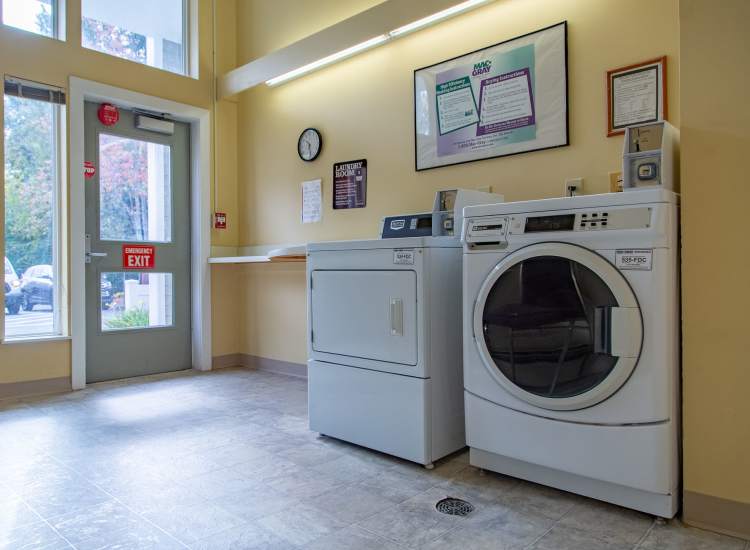Laundry care suite at Mill Pond in Littleton, Massachusetts