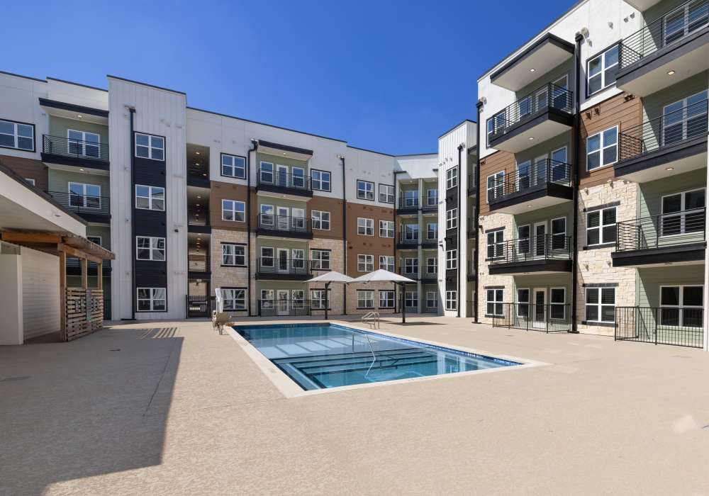 Swimming pool at Henderson on Reinli in Austin. TX